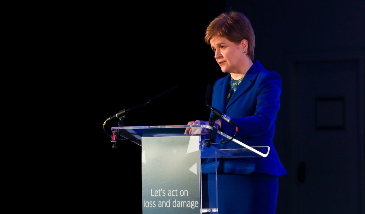 Nicola Sturgeon speaking at Loss and Damage conference 2022